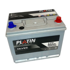 Автомобільний акумулятор PLATIN Silver Asia 80Ah 780A R+ (правий +) нижня клема SMF N50