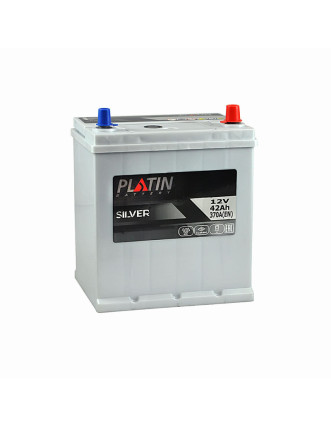 Автомобільний акумулятор PLATIN Silver Asia 42Ah 370A R+ (правий +) SMF