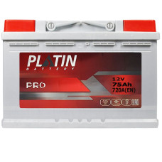 Автомобільний акумулятор PLATIN Pro 75Ah 720A L+ (лівий +) MF (L3)