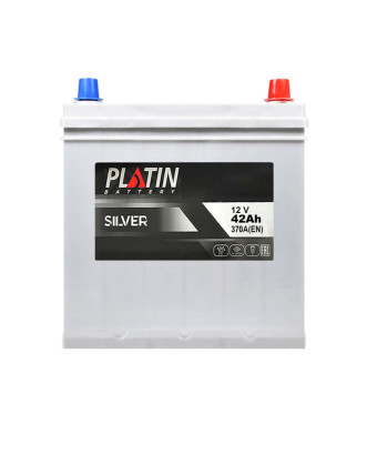 Автомобільний акумулятор PLATIN Silver Asia SMF (NS40) 42Ah 370A R+
