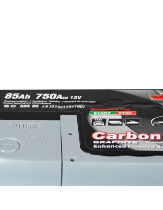 Автомобільний акумулятор SZNAJDER Carbon Start Stop EFB 85Ah 750A R+ (правий +) L4
