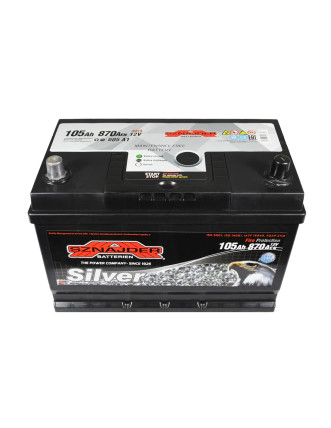 Автомобільний акумулятор SZNAJDER Silver Calcium Asia 105Аh 870А L+ (лівий +) 605 A1