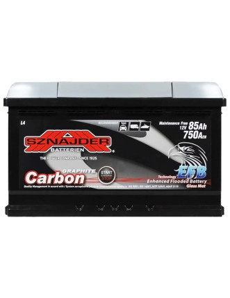 Автомобільний акумулятор SZNAJDER Carbon Start Stop EFB 85Ah 750A R+ (правий +) L4
