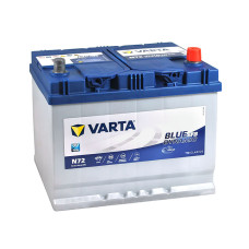 Автомобільний акумулятор VARTA Blue Dynamic EFB Asia72Ah 760A R+ (правий +) N72