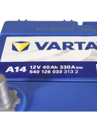 Автомобільний акумулятор VARTA Blue Dynamic Asia 40Ah 330А R+ (правий +) A14