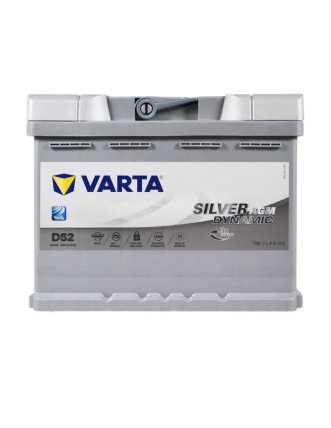Автомобільний акумулятор VARTA Silver Dynamic AGM 60Ah 680А R+ (правий +) D52