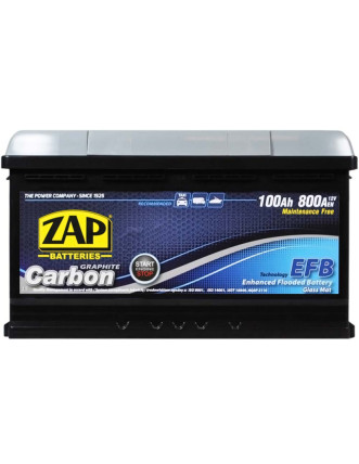 Автомобільний акумулятор ZAP Carbon EFB 100Аh 800А R+ (правий +) 600 05