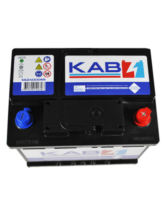 Автомобільний акумулятор KAB Blue SMF (L2) 62Ah 550A R+
