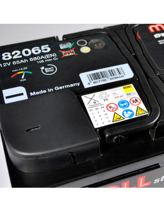 Автомобільний акумулятор MOLL EFB (L2B) 65Ah 680A R+ (правий +)
