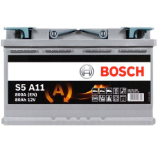Автомобільний акумулятор BOSCH AGM 80Ah 800A R+ (правий +) S5A 110