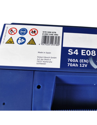 Автомобільний акумулятор BOSCH EFB (S4E 081) (L3) 70Ah 760A R+
