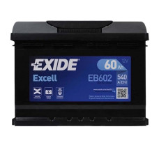 Автомобільний акумулятор EXIDE Excell 60Аh 540Ah R+ (правий +) EB602
