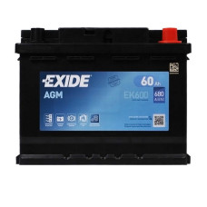 Автомобільний акумулятор EXIDE Start-Stop AGM 60Аh 680A R+ (правий +) EK600