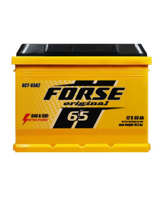 Автомобільний акумулятор FORSE 65Ah 640A L+ (лівий +)