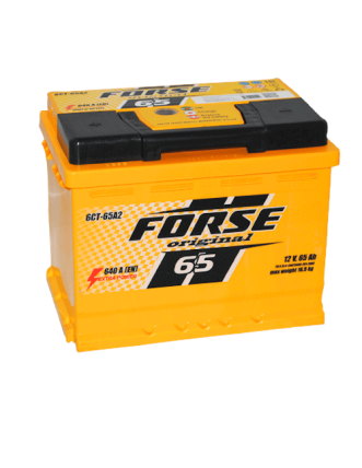 Автомобільний акумулятор FORSE 65Ah 640A L+ (лівий +)