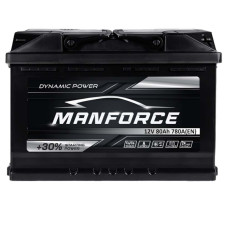 Автомобільний акумулятор MANFORСE 80Ah 780A R+ (правий +) MF L3