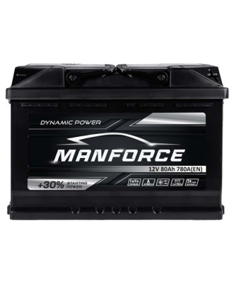 Автомобільний акумулятор MANFORСE 80Ah 780A R+ (правий +) MF L3