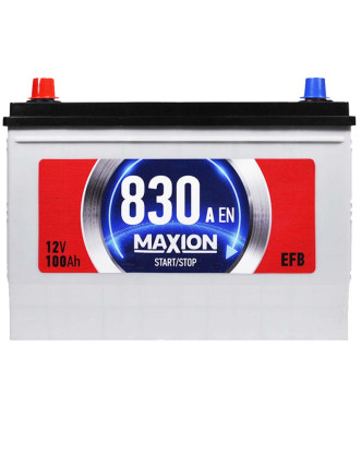Автомобільний акумулятор MAXION EFB Asia 100Ah 830A L+ (лівий +) SMF N70