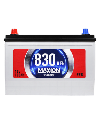 Автомобільний акумулятор MAXION EFB Asia 100Ah 830A L+ (лівий +) SMF N70