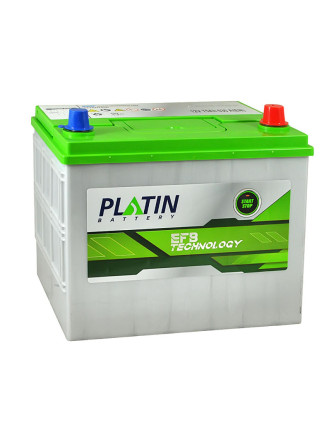 Автомобільний акумулятор PLATIN EFB Asia 75Ah 630A R+ (правий +) SMF