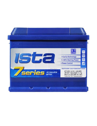 Автомобільний акумулятор ISTA 7 Series (L2) 62Ah 600A R+