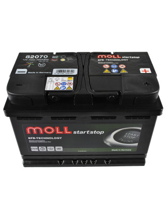 Автомобільний акумулятор MOLL EFB (L3) 70Ah 700A R+