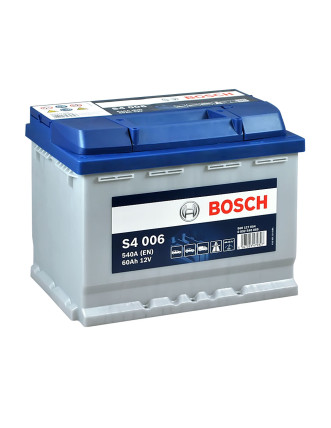 Автомобільний акумулятор BOSCH 60Ah 540A L+ (лівий +) S40 060