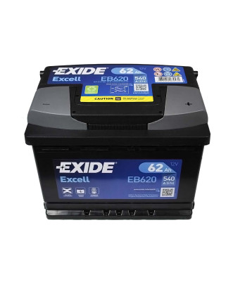 Автомобільний акумулятор EXIDE Excell 62Аh 540Ah R+ (правий +) EB620