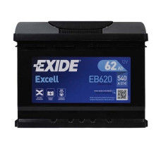 Автомобільний акумулятор EXIDE Excell 62Аh 540Ah R+ (правий +) EB620
