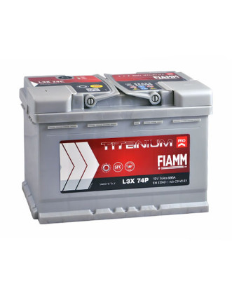 Автомобільний акумулятор FIAMM Titanium Pro 74Аh 680А L+ (лівий +)
