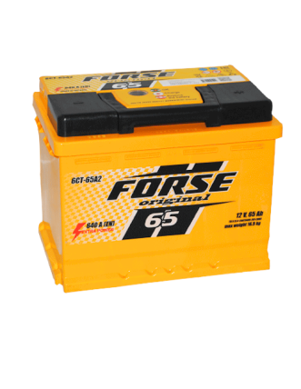 Автомобільний акумулятор FORSE 65Ah 640A R+ (правий +)
