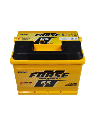 Автомобільний акумулятор FORSE 65Ah 640A R+ (правий +)