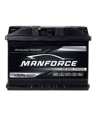 Автомобільний акумулятор MANFORСE 60Ah 570A R+ (правий +) MF L2