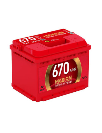 Автомобільний акумулятор MAXION Premium Plus 60Аh 670A R+ (правий +)