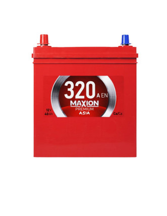 Автомобільний акумулятор MAXION Premium Asia 40Ah 320A L+ (лівий +) NS40