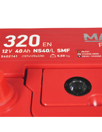 Автомобільний акумулятор MAXION Premium Asia 40Ah 320A L+ (лівий +) NS40