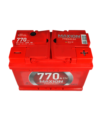 Автомобільний акумулятор MAXION Premium 77 Аh 770A R+ (правий +) TR L3