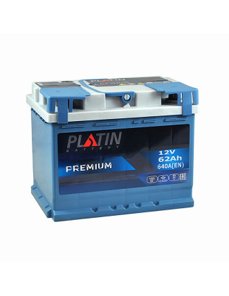 Автомобільний акумулятор PLATIN Premium 62Ah 640A L+ (лівий +) MF