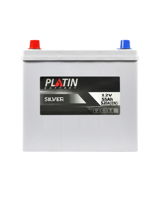 Автомобільний акумулятор PLATIN Silver Asia 55Ah 520A L+ (лівий +) SMF NS60