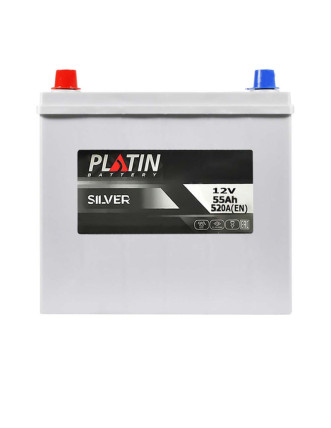 Автомобільний акумулятор PLATIN Silver Asia 55Ah 520A L+ (лівий +) SMF NS60