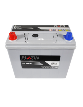 Автомобільний акумулятор PLATIN Silver Asia 55Ah 520A L+ (лівий +) SMF NS60
