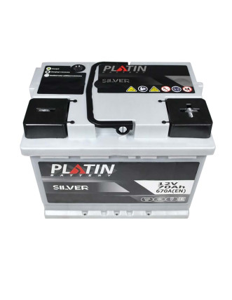 Автомобільний акумулятор PLATIN Silver 70Ah 670A R+ (правий +) MF (L2)