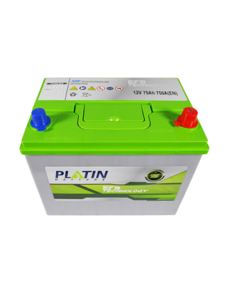 Автомобільний акумулятор PLATIN EFB Asia 75Ah 750A R+ (правий +) SMF N50