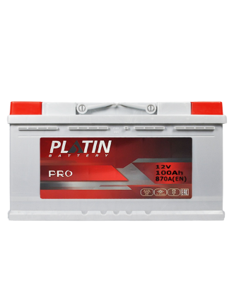 Автомобільний акумулятор PLATIN Pro 100Ah 870A R+ (правий +) MF L5