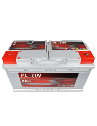 Автомобільний акумулятор PLATIN Pro 100Ah 870A R+ (правий +) MF L5