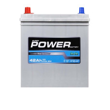 Автомобільний акумулятор POWER Silver Asia 42Ah 370A L+ (лівий +) NS40 SMF