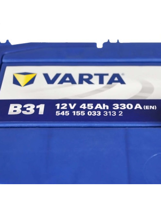 Автомобільний акумулятор VARTA Blue Dynamic Asia 45Ah 330A R+ (правий +) B31 тонка клема