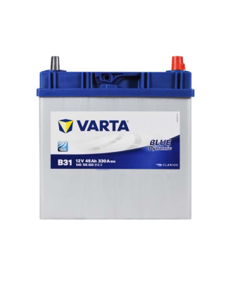Автомобільний акумулятор VARTA Blue Dynamic Asia 45Ah 330A R+ (правий +) B31 тонка клема