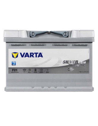 Автомобільний акумулятор VARTA Silver Dynamic AGM 80Ah 800А R+ (правий +) F21