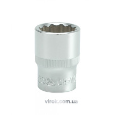 Головка торцева дванадцятигранна YATO 1/2" М20 х 38 мм